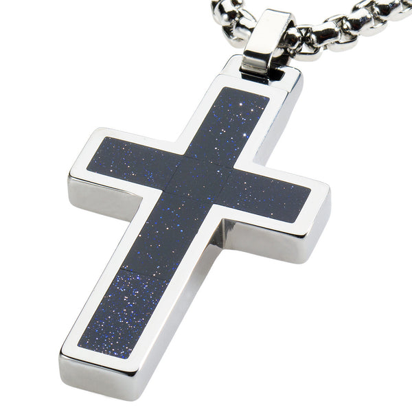 Mens stainless steel crucifix 2025 pendant